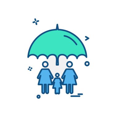 Aile simge tasarlamak vektör