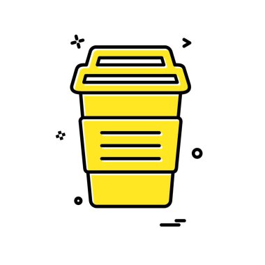 İçki simgesi tasarım, renkli vektör çizim 