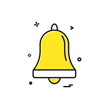 Çan alarm halka simge vektör tasarımı 