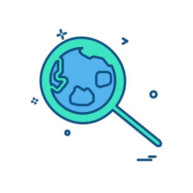 Arama simge tasarlamak vektör