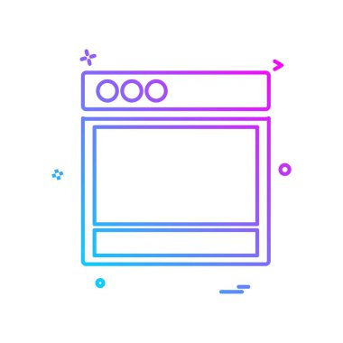 Web düzeni simge tasarım vektörü