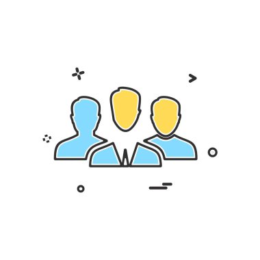 Avatar simge tasarlamak vektör