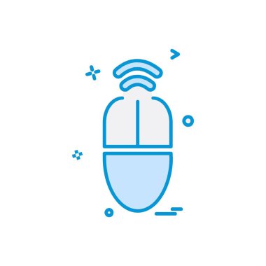 Bilgisayar fare düz simge vektör çizim 