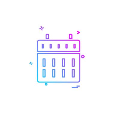 Takvim simge tasarlamak vektör 