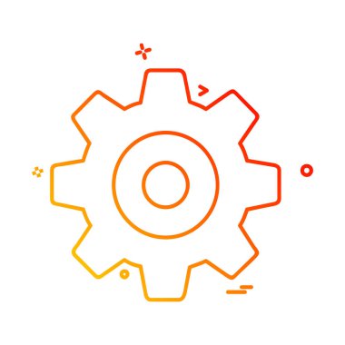 Vites simgesi tasarım vektörü