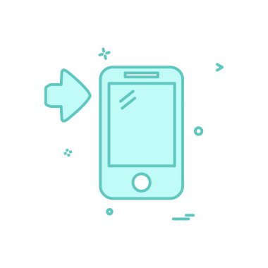 Mobil simge tasarım vektörü