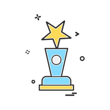 Ödül simgesi tasarım vektörü