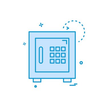 Güvenli simge tasarlamak vektör