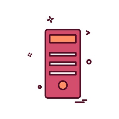 Bilgisayar simgesi tasarım vektörü