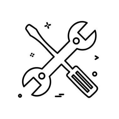 Donanım araçları simge tasarım vektörü