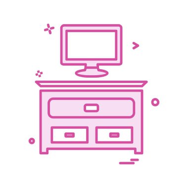 Şirket ofis simgesi tasarım vektörü 