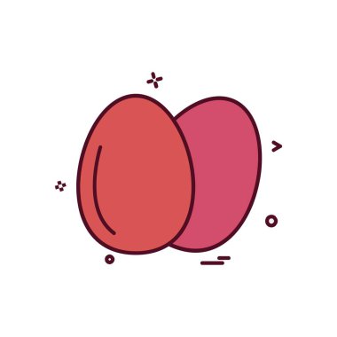 Yumurta simge tasarlamak vektör