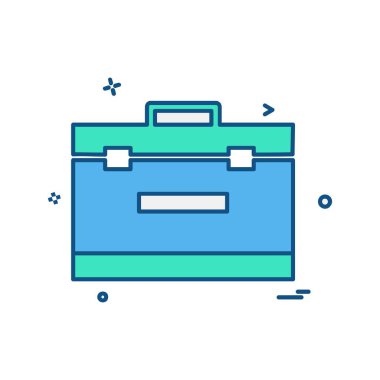 Evrak Çantası'nı simge tasarlamak vektör 