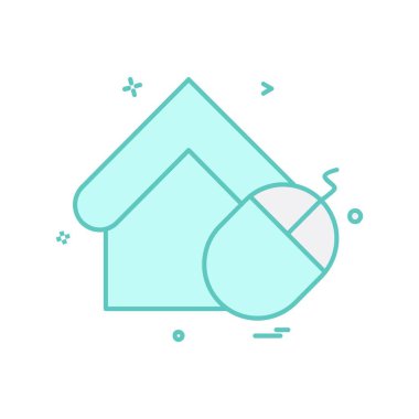 Ev simgesi tasarım vektörü