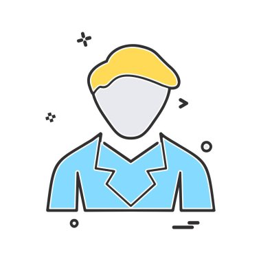 Avatar simge tasarlamak vektör