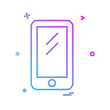 Mobil simge tasarım vektörü