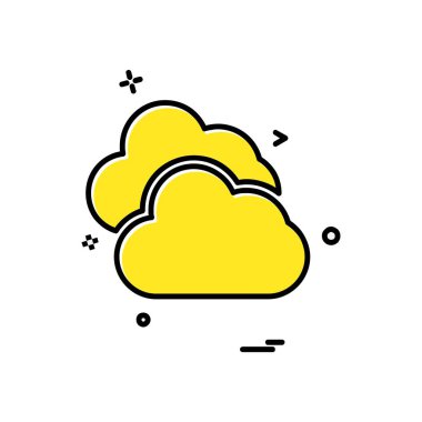 Sadece simge vektör üzerinde beyaz baclground hava