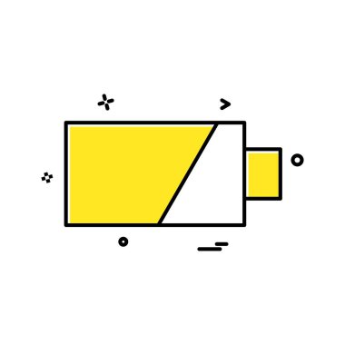 pil simgesi vektör tasarımı