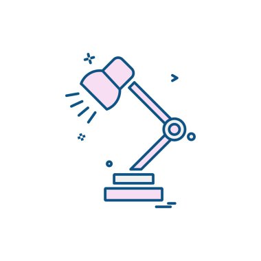 Masa lambası simge tasarlamak vektör 