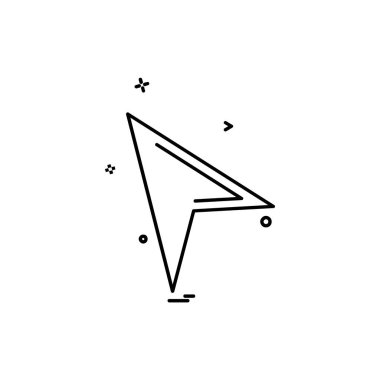 Ok simgesi tasarım vektörü