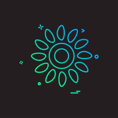 Çiçek simge tasarlamak vektör