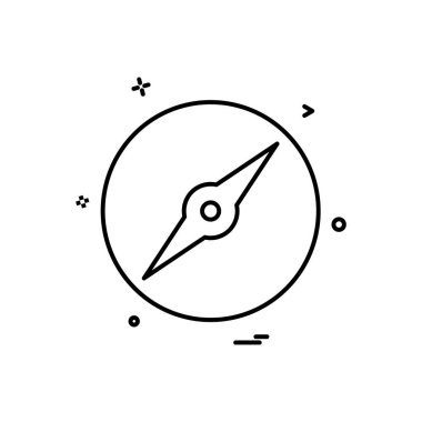 Pusula Simgesi Tasarım Vektörü