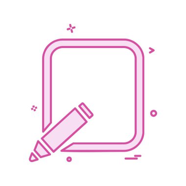 Kalem simgesi tasarım vektörü