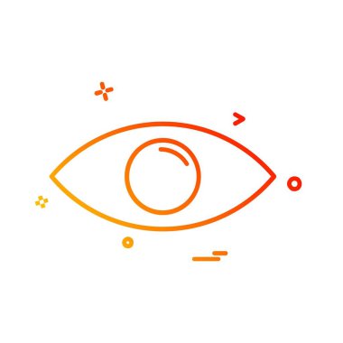 göz simgesi tasarım vektörü