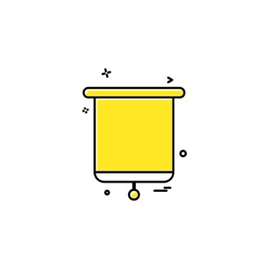 Sunu simgesi tasarım, renkli vektör çizim