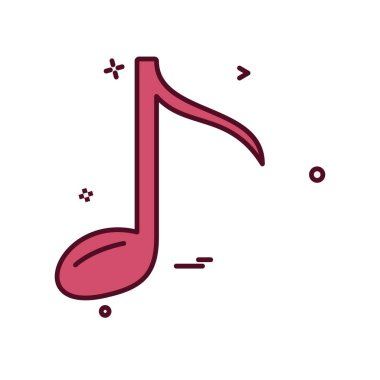 Müzik simge tasarlamak vektör