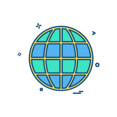 Küre simge tasarlamak vektör