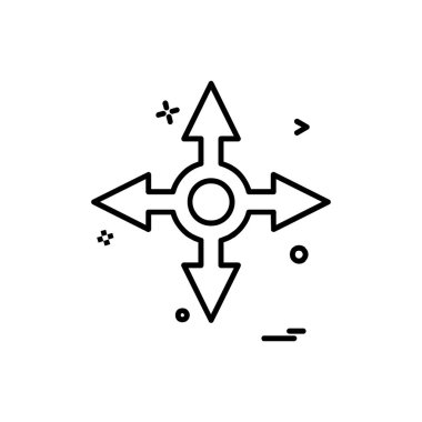 Ok simgesi tasarım vektörü