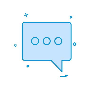 Sohbet simgesi tasarım vektörü