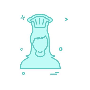 Pişirme simgesi tasarım vektörü