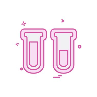 Tüp simgesi tasarım, renkli vektör çizim