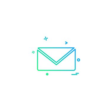 İleti simge tasarlamak vektör