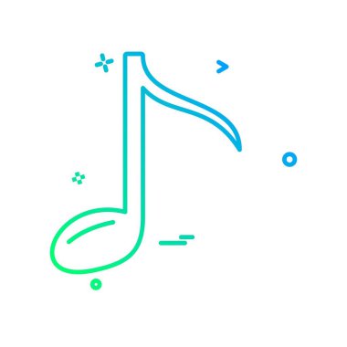 Müzik simge tasarlamak vektör