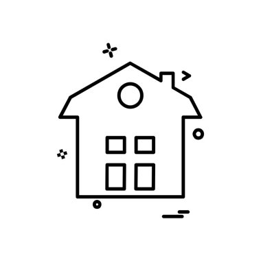 Ev simgesi tasarım vektörü