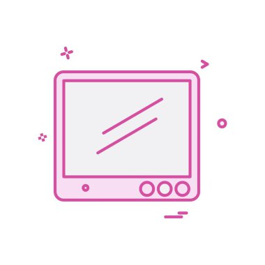 TV simgesi tasarım vektörü