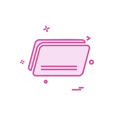 Klasör simgesi tasarım vektör illustr