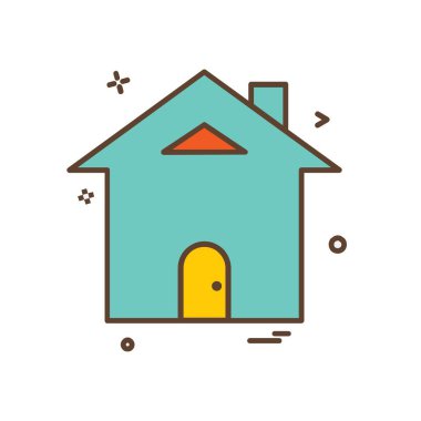 Ev simgesi tasarım vektörü