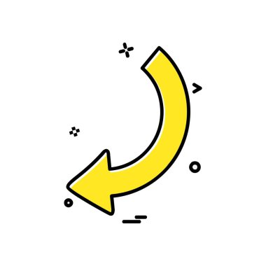 Ok simgesi tasarım vektörü