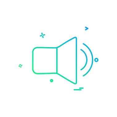 Medya simge vektör beyaz arka plan üzerinde