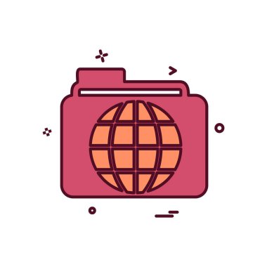 Küre simge tasarlamak vektör