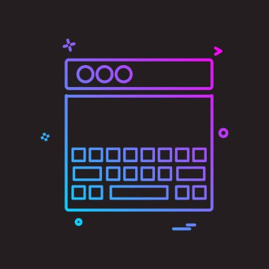 Web düzen simge tasarlamak vektör