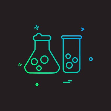 Beaker ikon tasarım vektörü