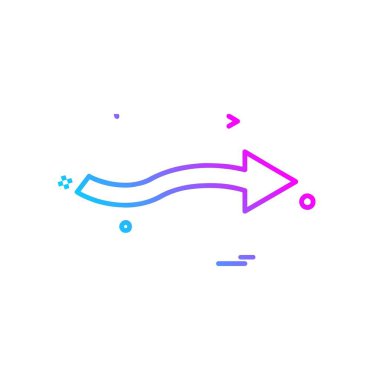 Sağ ok simge tasarlamak vektör