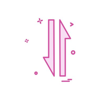 Ok simgesi tasarım vektörü