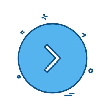 Ok simgesi tasarım vektörü