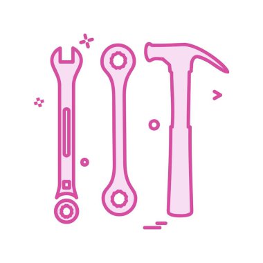 İş simgesi tasarım, renkli vektör çizim